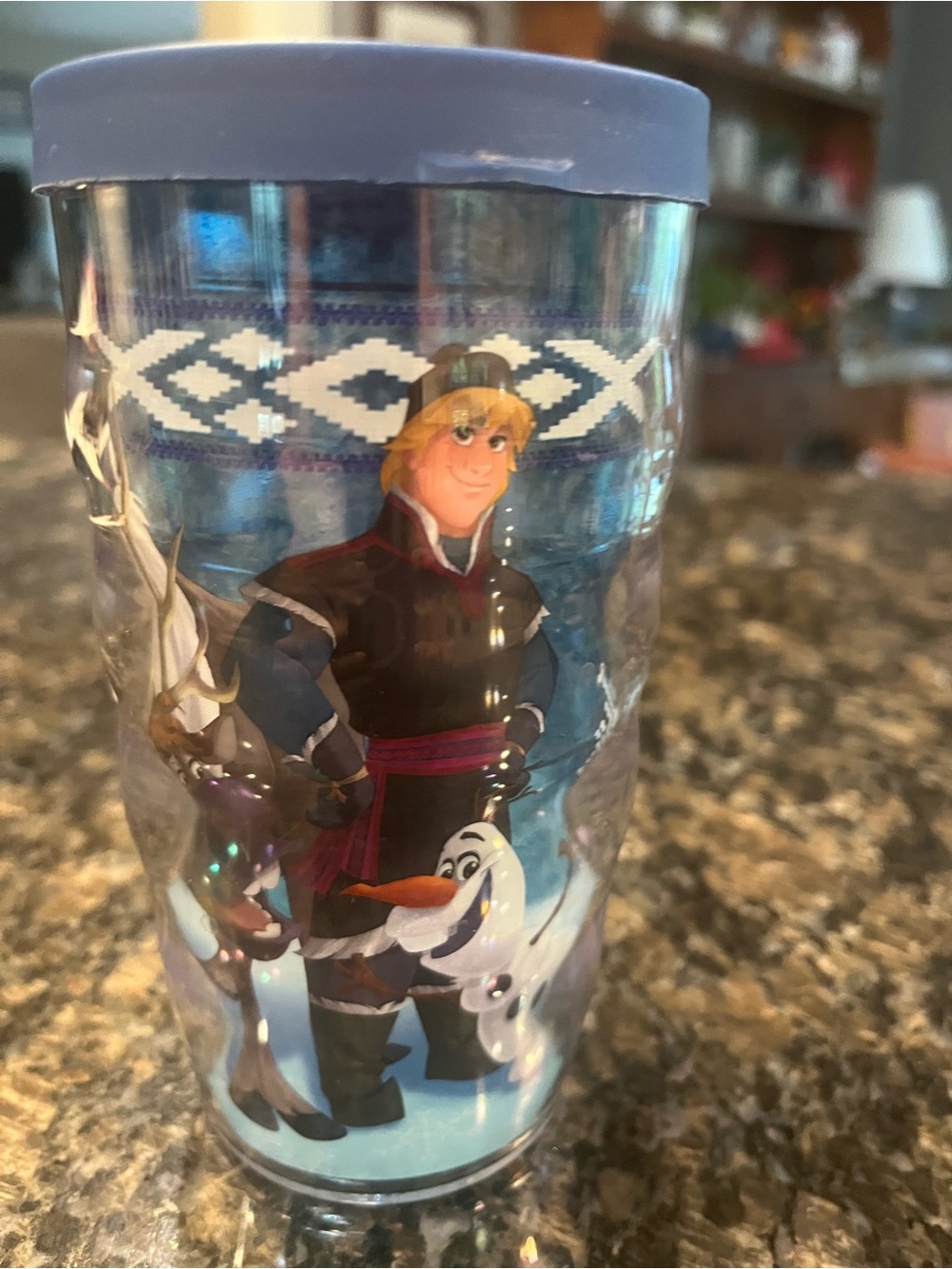 Disney Frozen Character Travel Tumbler - Blue Lid